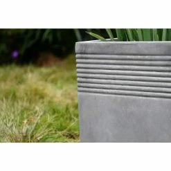KANTE Small 15 in. Tall Natural Lightweight Concrete Modern Square Outdoor Planter 28 KANTE Small 15 in. Tall Natural Lightweight Concrete Modern Square Outdoor Planter -Green Haven Store natural concrete kante plant pots rf0128b c80021 fa 1000