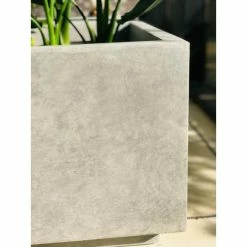 KANTE 37.4 in. L Natural Lightweight Concrete Modern Square Outdoor Planter -Green Haven Store natural concrete kante plant pots rf0151a c80021 44 1000