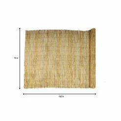 Vigoro 6 ft. H x 16 ft. W Natural Reed Garden Fencing Roll -Green Haven Store natural vigoro garden fencing 0406164 40 1000