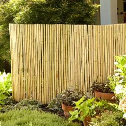 Vigoro 4 ft. H x 6 ft. W Natural Bamboo Fence 13 Vigoro 4 ft. H x 6 ft. W Natural Bamboo Fence -Green Haven Store natural vigoro garden fencing 4477405 1f 1000