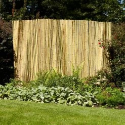 Vigoro 4 ft. H x 6 ft. W Natural Bamboo Fence 15 Vigoro 4 ft. H x 6 ft. W Natural Bamboo Fence -Green Haven Store natural vigoro garden fencing 4477405 31 1000