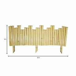 Vigoro Natural Pipe Organ 8 in. Bamboo Garden Fence -Green Haven Store natural vigoro garden fencing 4477408 c3 1000