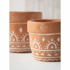SULLIVANS Orange Cement Planter (Set of 2) 8 SULLIVANS Orange Cement Planter (Set of 2) -Green Haven Store orange sullivans plant pots cmt1180 4f 1000