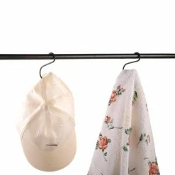 Vigoro 1.77 in. x 0.157 in. x 3.35 in. Black Metal Extender Hooks (2-Pack) -Green Haven Store powder coating vigoro plant hangers 541117 77 1000