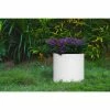 KANTE 12.9 in. W Round Pure White Concrete/Fiberglass Indoor Outdoor Modern Seamless Planter 2 KANTE 12.9 in. W Round Pure White Concrete/Fiberglass Indoor Outdoor Modern Seamless Planter -Green Haven Store pure white kante plant pots osc0119b c80011 64 1000