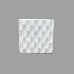 KANTE 12 in. H Square Pure White Concrete/Fiberglass Indoor Outdoor Elegant Retro Planter -Green Haven Store pure white kante plant pots osf0201b c80011 fa 1000