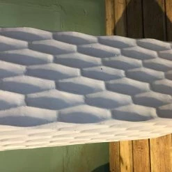 KANTE 23.6 in. H Square Pure White Concrete/Fiberglass Indoor Outdoor Elegant Retro Tall Planter -Green Haven Store pure white kante plant pots osf0202b c80011 44 1000