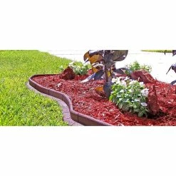Vigoro EcoBorder 4 ft. Red Rubber Landscape Edging (6-Pack) -Green Haven Store red vigoro rubber edging ecobrd red 6pk 44 1000