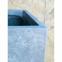 KANTE 23 in. L Rectangular Slate Gray Concrete/Fiberglass Indoor Outdoor Modern Planter -Green Haven Store slate gray kante plant pots osf0104a c60611 44 1000