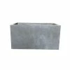 KANTE 23 in. L Rectangular Slate Gray Concrete/Fiberglass Indoor Outdoor Modern Planter -Green Haven Store slate gray kante plant pots osf0104a c60611 64 1000