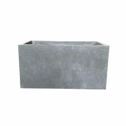 KANTE 23 in. L Rectangular Slate Gray Concrete/Fiberglass Indoor Outdoor Modern Planter