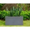 KANTE 31.5 in. L Rectangular Slate Gray Concrete/Fiberglass Indoor Outdoor Modern Elegant Planter -Green Haven Store slate gray kante plant pots osf0131b c60611 64 1000