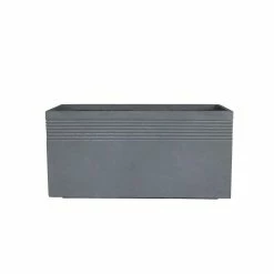 KANTE 31.5 in. L Rectangular Slate Gray Concrete/Fiberglass Indoor Outdoor Modern Elegant Planter 12 KANTE 31.5 in. L Rectangular Slate Gray Concrete/Fiberglass Indoor Outdoor Modern Elegant Planter -Green Haven Store slate gray kante plant pots osf0131b c60611 c3 1000