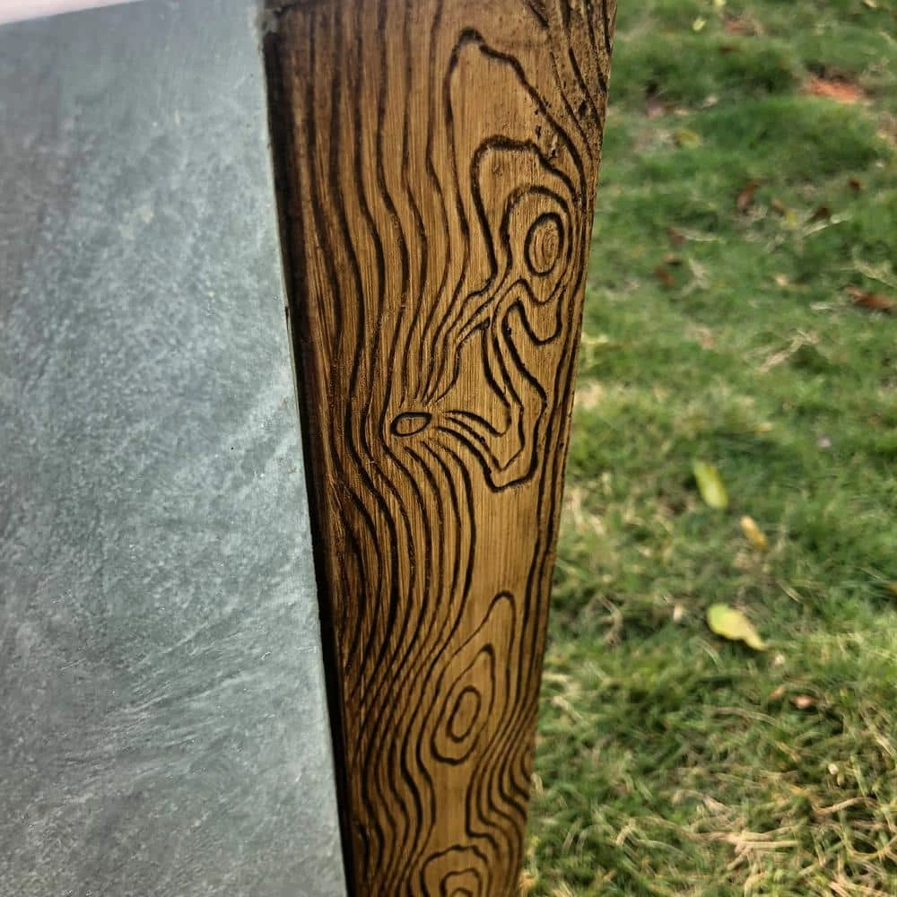 KANTE 28 in and 24 in. H Square Timber Ridge Concrete/Fiberglass Indoor Outdoor Elegant Tall Planters (Set of 2) 7 KANTE 28 in and 24 in. H Square Timber Ridge Concrete/Fiberglass Indoor Outdoor Elegant Tall Planters (Set of 2) - Image 5