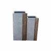 KANTE 28 in. and 24 in. Tall Timber Ridge Lightweight Concrete Tall Modern Square Outdoor Planter Set -Green Haven Store timber ridge kante plant pots rf0218bc c80811 64 1000