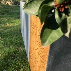 KANTE 31 in. and 23 in. Long Timber Ridge Lightweight Concrete Modern Rectangle Outdoor Planter Set -Green Haven Store timber ridge kante plant pots rf0219ab c80811 4f 1000