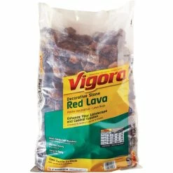 Vigoro 0.5 cu. ft. Bagged Decorative Stone Red Lava Landscape Rock -Green Haven Store vigoro bagged landscape rocks 440897 1d 1000