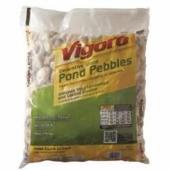 Vigoro 0.5 cu. ft. Bagged Pond Pebble Landscape Rock -Green Haven Store vigoro bagged landscape rocks 54249v 1d 1000