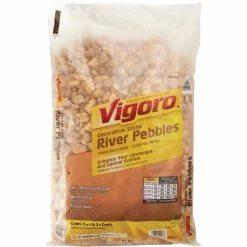 Vigoro 0.5 cu. ft. Bagged River Pebble Landscape Rock -Green Haven Store vigoro bagged landscape rocks 54250v 1d 1000