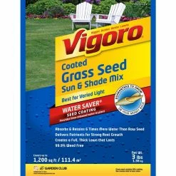 Vigoro 3 lbs. Sun Shade Grass Seed Mix with Water Saver Seed Coating -Green Haven Store vigoro grass seed 25444 c3 1000