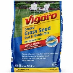 Vigoro 20 lbs. Sun and Shade Grass Seed Mix with Water Saver Seed Coating