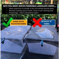 Vigoro 4 ft. x 100 ft. Heavy-Duty Polyester Weed Barrier Landscape Fabric 18 Vigoro 4 ft. x 100 ft. Heavy-Duty Polyester Weed Barrier Landscape Fabric -Green Haven Store vigoro landscape fabric 2549rv fa 1000