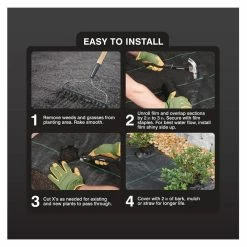 Vigoro 6 ft. x 100 ft. 3 oz. Woven Weed Barrier 12 Vigoro 6 ft. x 100 ft. 3 oz. Woven Weed Barrier -Green Haven Store vigoro landscape fabric 46613 4f 1000