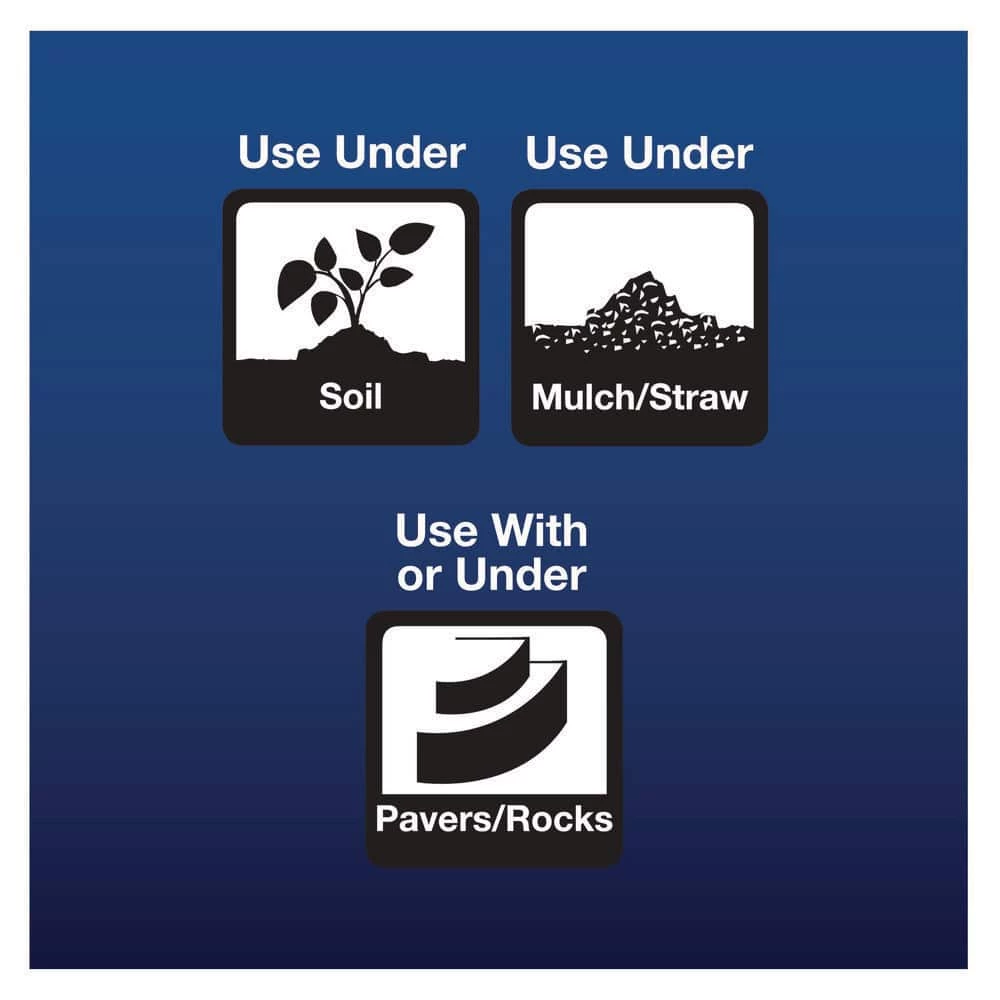 Vigoro 4 ft. x 100 ft. Weed Barrier Landscape Fabric 4 Vigoro 4 ft. x 100 ft. Weed Barrier Landscape Fabric - Image 2