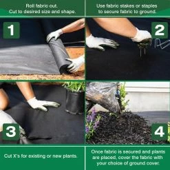 Vigoro 4 ft. x 100 ft. Weed Barrier Landscape Fabric 25 Vigoro 4 ft. x 100 ft. Weed Barrier Landscape Fabric -Green Haven Store vigoro landscape fabric nmv04100b fa 1000