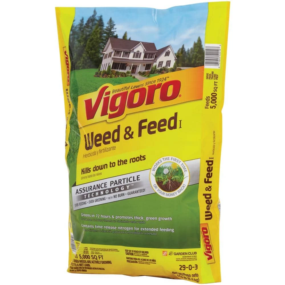 Vigoro 14.6 lbs. 5,000 sq. ft. Weed and Feed Weed Killer Plus Lawn Fertilizer 4 Vigoro 14.6 lbs. 5,000 sq. ft. Weed and Feed Weed Killer Plus Lawn Fertilizer - Image 2