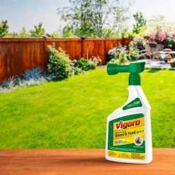 Vigoro 32 oz. 7,500 sq. ft. Spring Ready-to-Spray Concentrate Weed and Feed Lawn Fertilizer -Green Haven Store vigoro lawn fertilizers hg 52511 2 40 1000