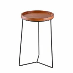 Vigoro 19 in. Triangle Base Wood Top Plant Stand -Green Haven Store vigoro plant stands 710174810 fa 1000