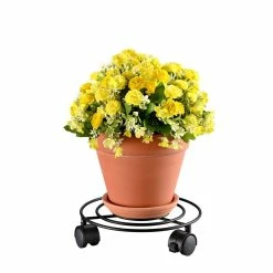 Vigoro 10 in. OPP Metal Wire Plant Caddy 11 Vigoro 10 in. OPP Metal Wire Plant Caddy -Green Haven Store vigoro planter caddies 710266500 44 1000