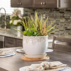 Vigoro 10 in. Bamboo Plant Saucer -Green Haven Store vigoro planter saucers bbs10vg fa 1000