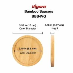 Vigoro 4 in. Bamboo Plant Saucer -Green Haven Store vigoro planter saucers bbs4vg 4f 1000