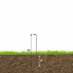 Vigoro 18 in. H x 1.50 in. W Steel Plant Prop -Green Haven Store vigoro tomato cages 611872 hd 4f 1000