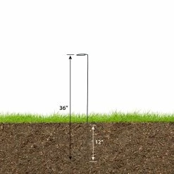 Vigoro 36 in. H x 2.24 in. W Metal Plant Prop -Green Haven Store vigoro tomato cages 613672 hd c3 1000