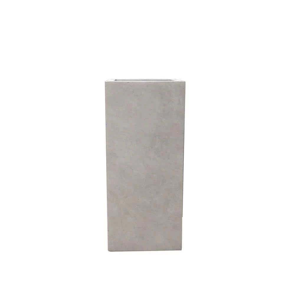 KANTE 24 in. H Square Weathered Concrete/Fiberglass Indoor Outdoor Modern Tall Seamless Planter 3 KANTE 24 in. H Square Weathered Concrete/Fiberglass Indoor Outdoor Modern Tall Seamless Planter