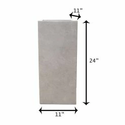 KANTE 24 in. H Square Weathered Concrete/Fiberglass Indoor Outdoor Modern Tall Seamless Planter 15 KANTE 24 in. H Square Weathered Concrete/Fiberglass Indoor Outdoor Modern Tall Seamless Planter -Green Haven Store weathered concrete kante plant pots osf0002b c80021 2 76 1000