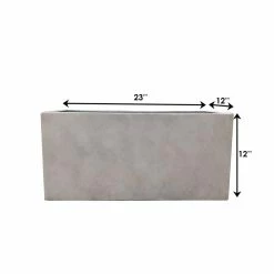 KANTE 23 in. L Rectangular Weathered Concrete/Fiberglass Indoor Outdoor Elegant Long Planter 13 KANTE 23 in. L Rectangular Weathered Concrete/Fiberglass Indoor Outdoor Elegant Long Planter -Green Haven Store weathered concrete kante plant pots osf0104a c80021 2 fa 1000