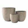 KANTE 20", 16.5" & 13.3"W Round Weathered Finish Concrete Planters Set of 3, Outdoor Indoor w/Drainage Hole & Rubber Plug -Green Haven Store weathered concrete kante plant pots rc0152bcd c80021 2 64 1000