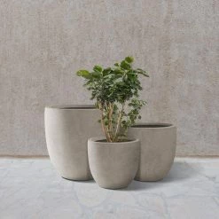 KANTE 20", 16.5" & 13.3"W Round Weathered Finish Concrete Planters Set of 3, Outdoor Indoor w/Drainage Hole & Rubber Plug 20 KANTE 20", 16.5" & 13.3"W Round Weathered Finish Concrete Planters Set of 3, Outdoor Indoor w/Drainage Hole & Rubber Plug -Green Haven Store weathered concrete kante plant pots rc0152bcd c80021 2 76 1000