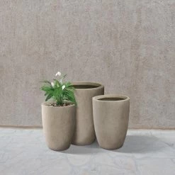 KANTE 22.4", 20.4" and 18.1"H Round Weathered Finish Concrete Planters Set of 3, Outdoor Indoor w/Drainage Hole & Rubber Plug 17 KANTE 22.4", 20.4" and 18.1"H Round Weathered Finish Concrete Planters Set of 3, Outdoor Indoor w/Drainage Hole & Rubber Plug -Green Haven Store weathered concrete kante plant pots rc0153bcd c80021 2 1f 1000