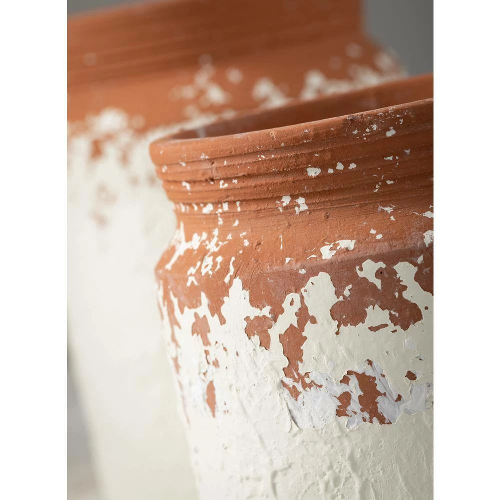 SULLIVANS White Ceramic Speckled Container (Set of 2) 5 SULLIVANS White Ceramic Speckled Container (Set of 2) - Image 3