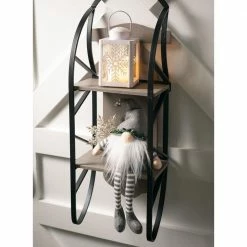 SULLIVANS 8.75 in. Snowflake Lantern with LED Pillar Candle -Green Haven Store whites sullivans outdoor lanterns sea44233ln 1f 1000