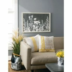 SULLIVANS Whitewashed Metal Flower Trug With Handles (Set of 2) -Green Haven Store whitewashed sullivans plant pots met1699 4f 1000