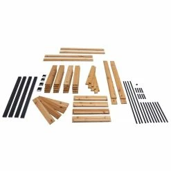 Vigoro 2 ft. x 4 ft. Elevated Cedar Garden Bed with Shelf (Vinyl Legs) -Green Haven Store wood vigoro raised planter boxes 445190 44 1000